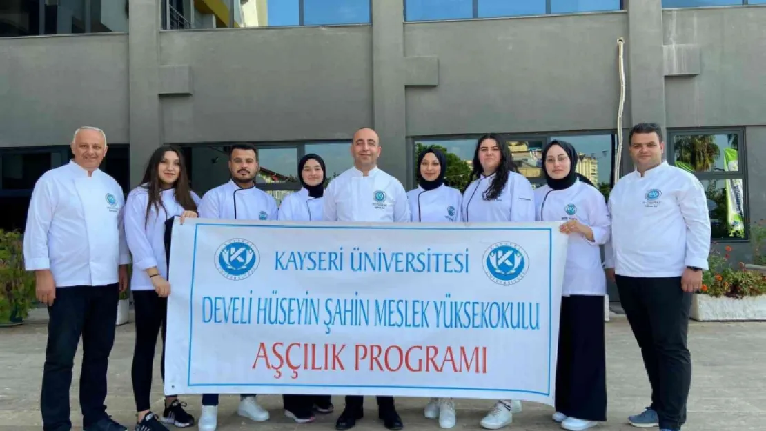 KAYÜ aşçılık programı öğrencileri, Mersin'den ödülle döndü