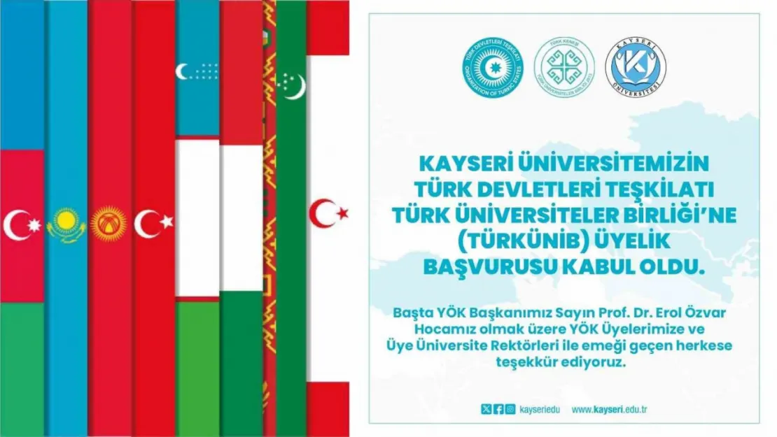 KAYÜ, Türk Üniversiteler Birliği'ne üye oldu