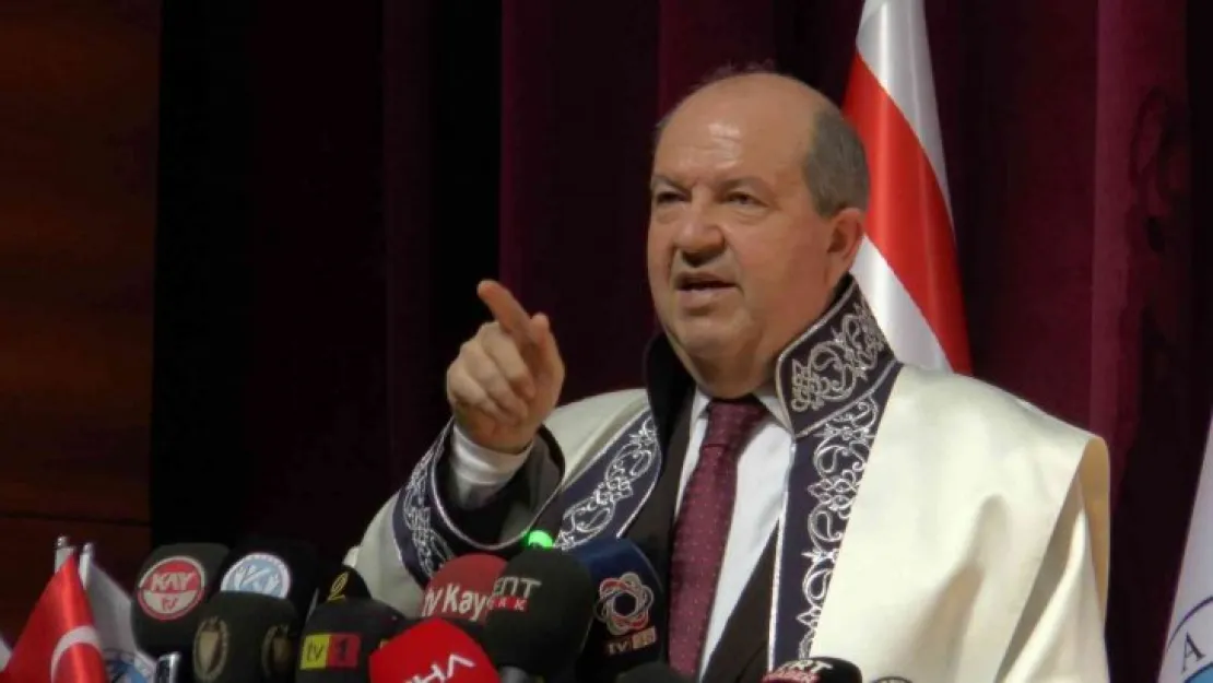 KKTC Cumhurbaşkanı Tatar: 'Biz direnmeye devam edeceğiz yeter ki Türkiye arkamızda dursun'