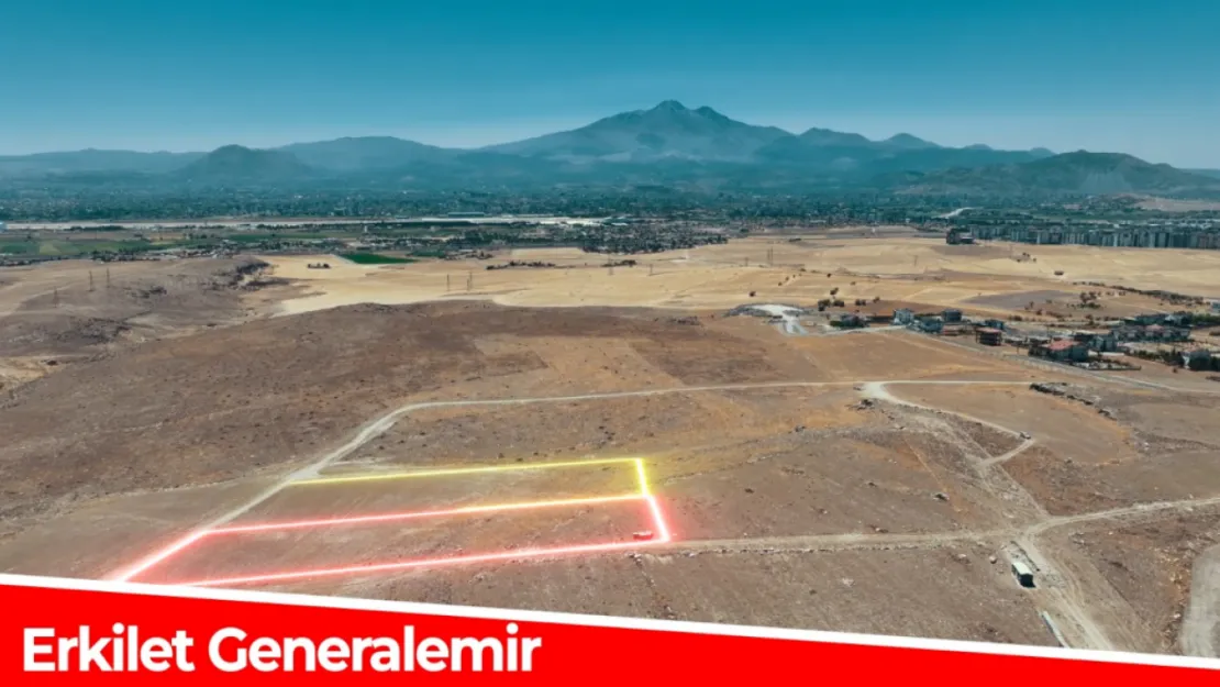 Kocasinan 13 adet bahçeli ev arsası satıyor
