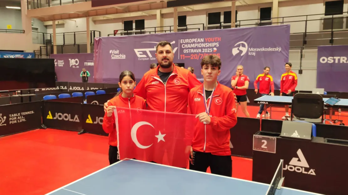 Kocasinan Belediyesi sporcuları Masa Tenisi Avrupa Şampiyonası'nda Türkiye'yi temsil etti