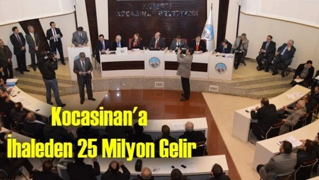 Kocasinan'a İhaleden 25 Milyon Gelir