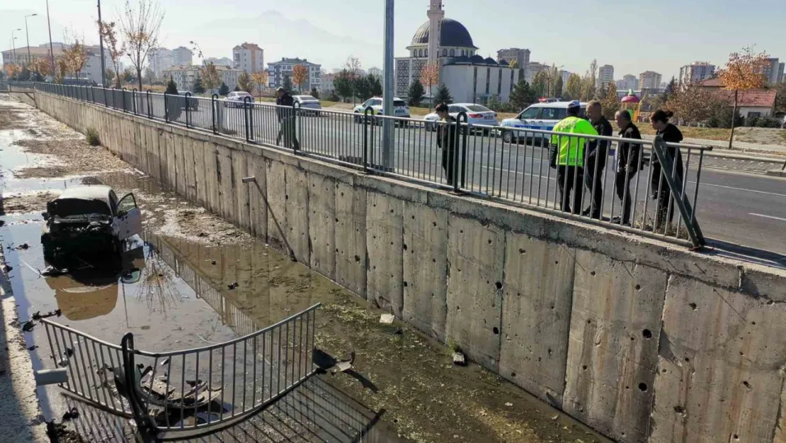 O kanala yine bir araç daha uçtu