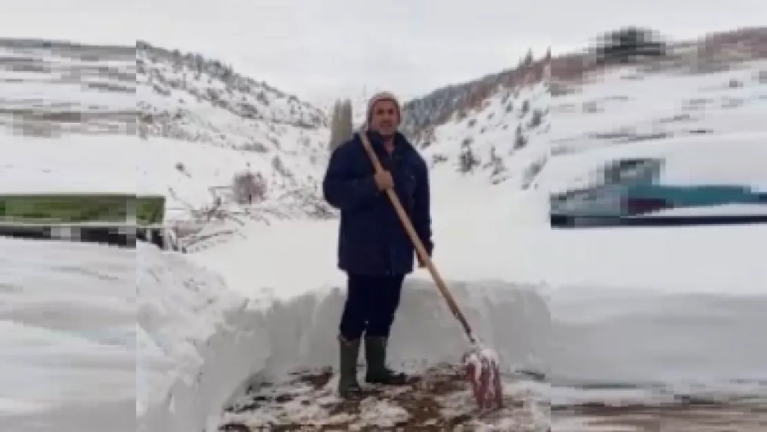 Köyde mahsur kalan vatandaştan belediyeye çağrı