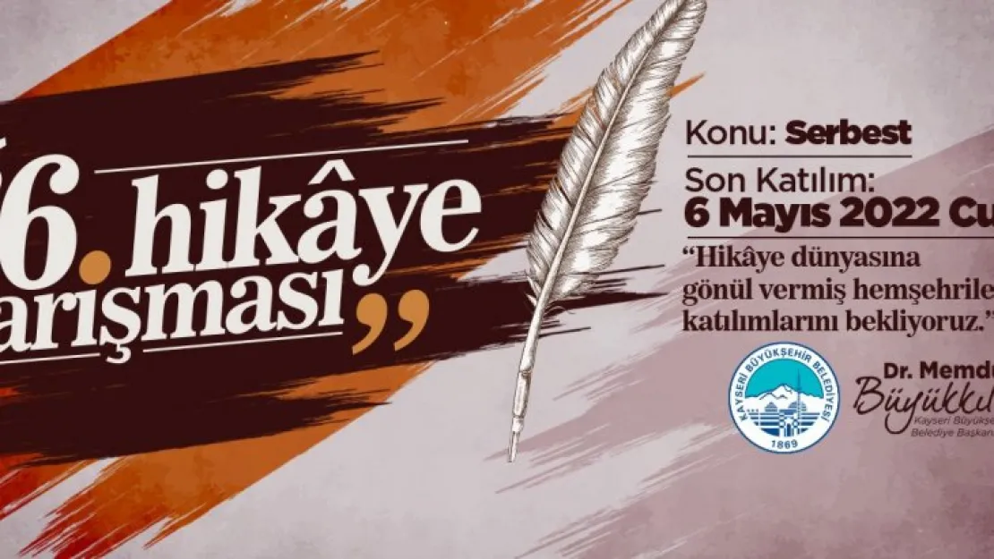 Kültür sanat faaliyetlerinin öncüsü Büyükşehir'in 6. hikaye yarışması başlıyor