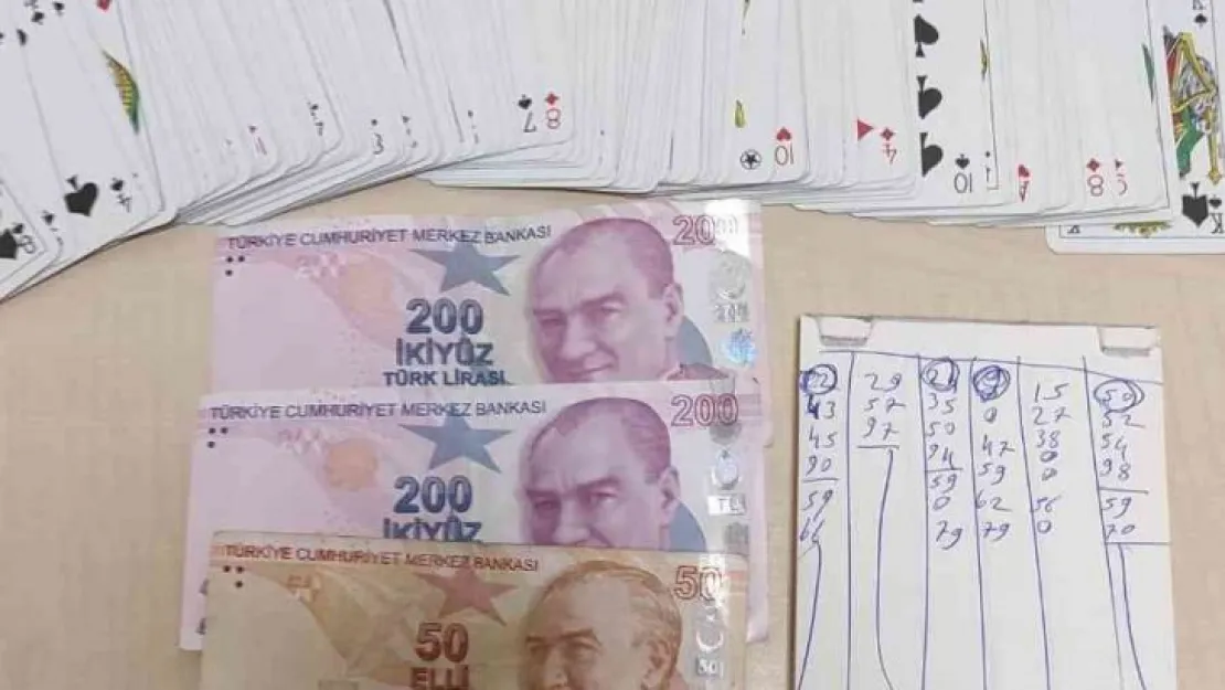 Kumar oynayan 7 kişiye 12 bin 733 TL ceza