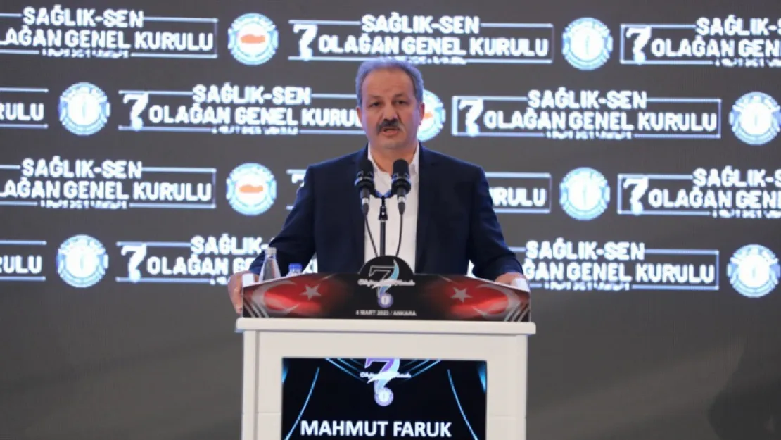 Mahmut Faruk Doğan Sağlık-Sen'in genel başkanı oldu