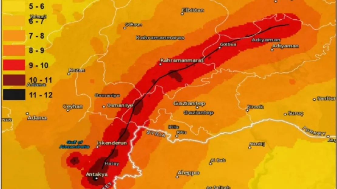 Maraş depremi Kayseri'de hangi oranda Hissedildi