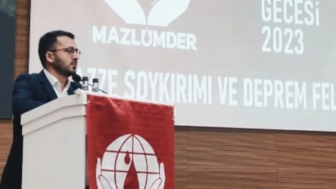 Mazlumder İnsan Hakları Gecesi'nde Filistin Konuşuldu