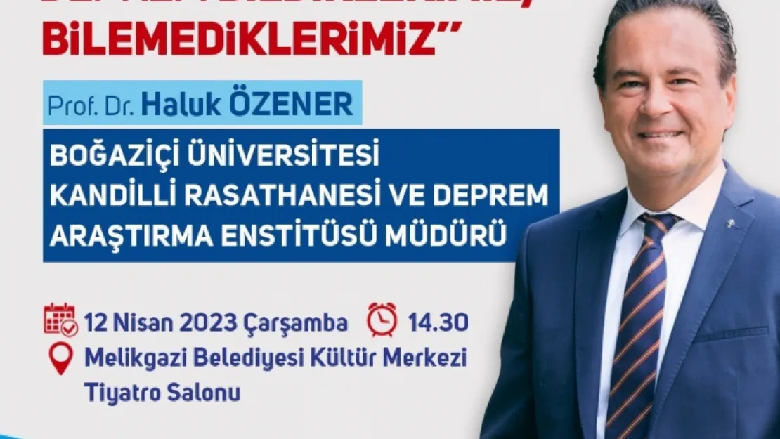 Melikgazi'den 'deprem ve afetler' konulu seminer