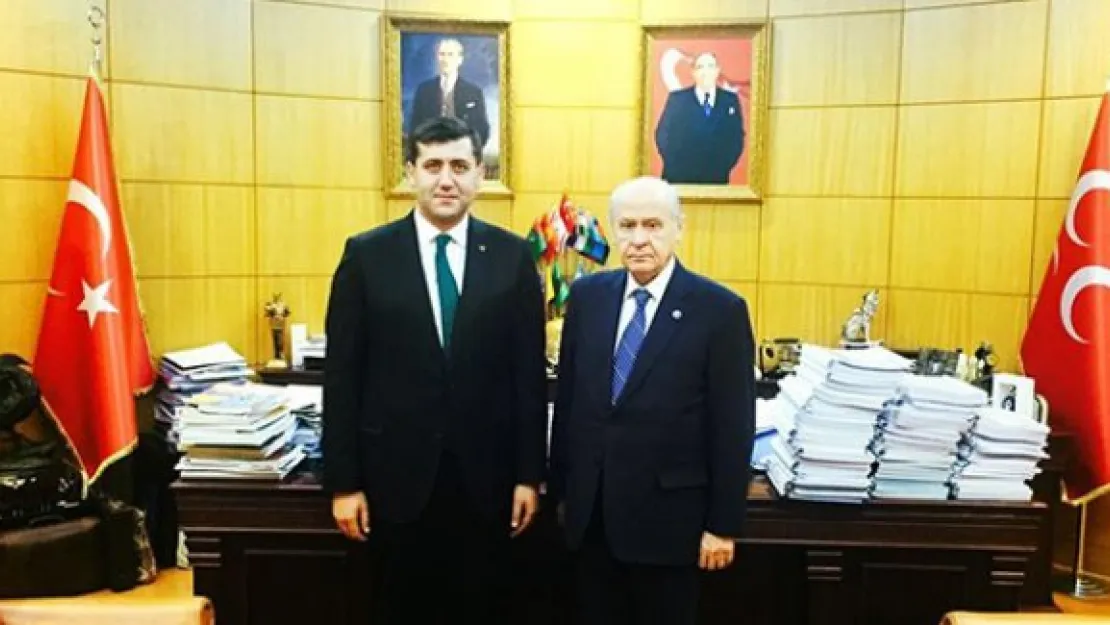 MHP İL BAŞKANI BAKİ ERSOY, MHP GENEL BAŞKANI DEVLET BAHÇELİ'Yİ ZİYARET ETTİ
