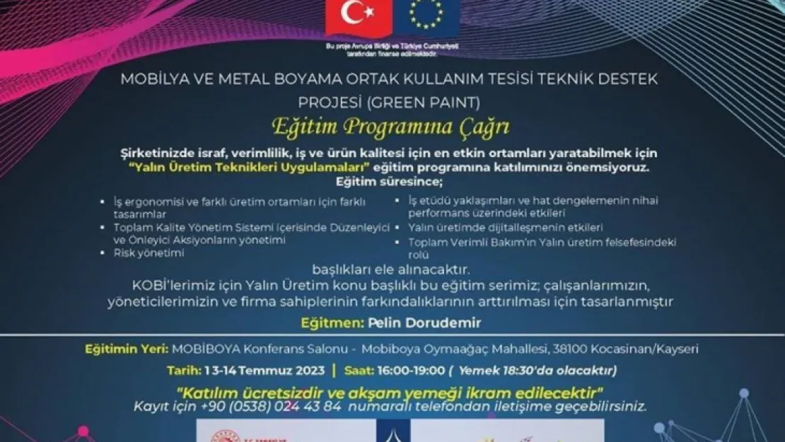 MOBİBOYA'nın iş dünyasına yönelik eğitim seminerleri devam ediyor