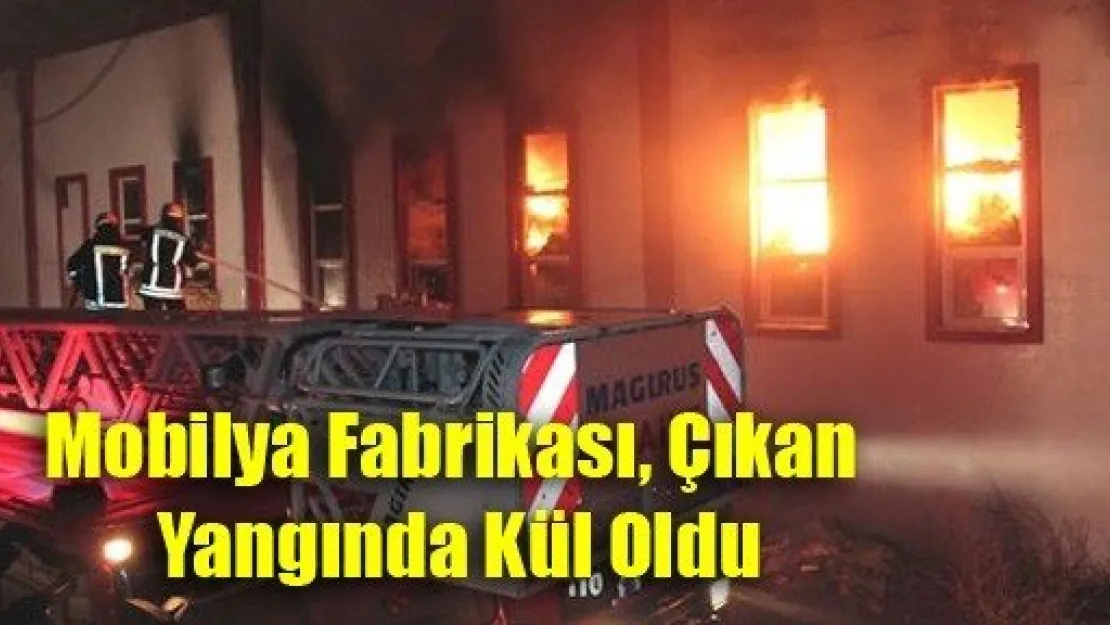 Mobilya Fabrikasında Yangın