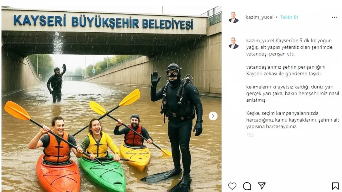 Muhalifler Sağanak Yağış Üzerinden Büyükşehir'e Yüklendi