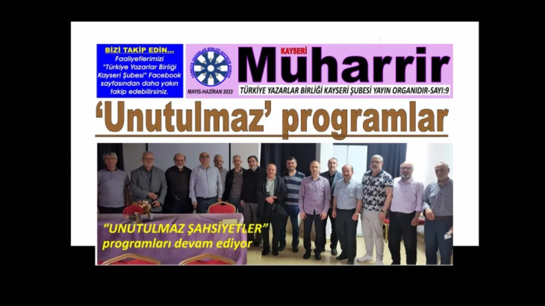 Muharrir Dergisi'nin yeni sayısı yayınlandı