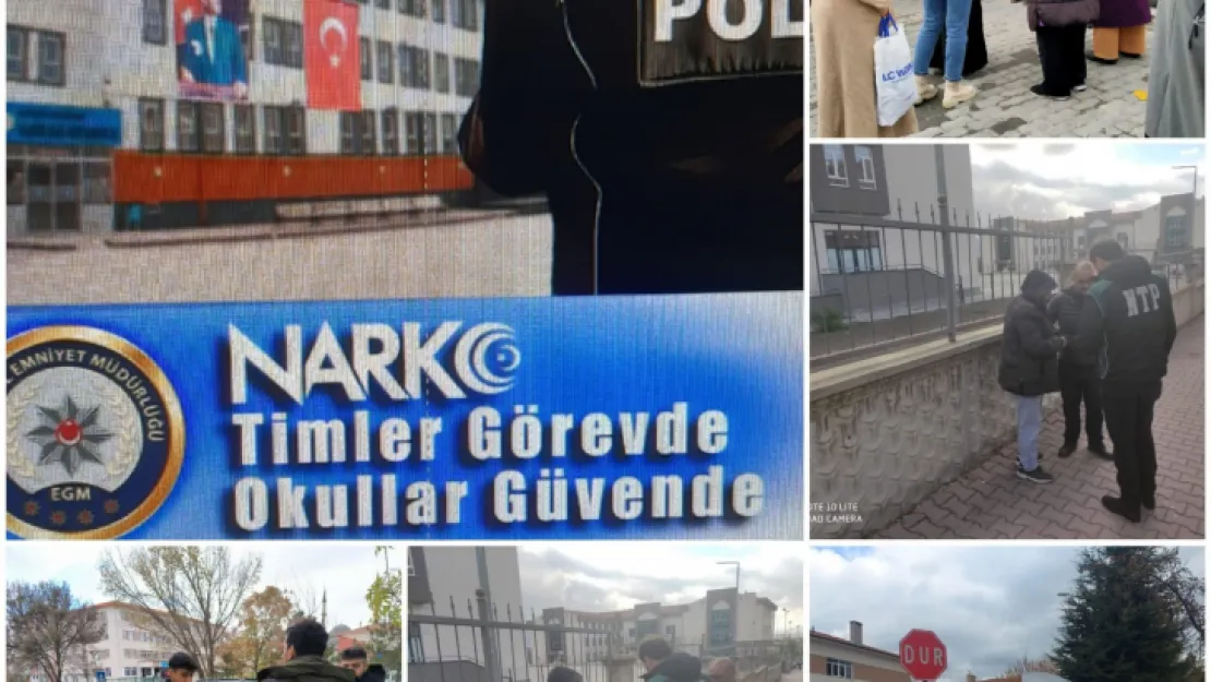 NarkoTİM, güvenli okul uygulamaları ile 96 kişiyi sorguladı