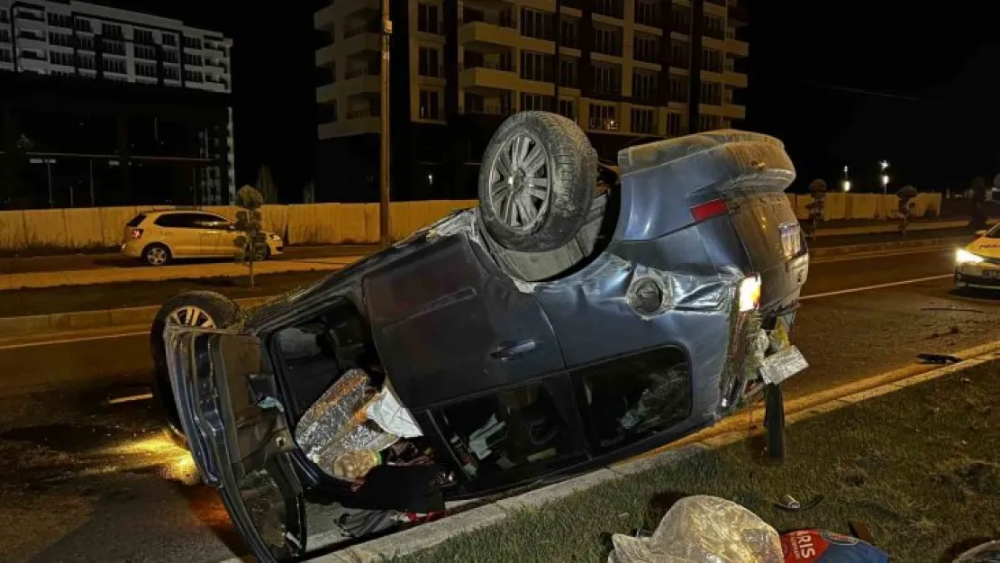 Nevşehir'de kontrolden çıkan otomobil takla attı: 1 yaralı