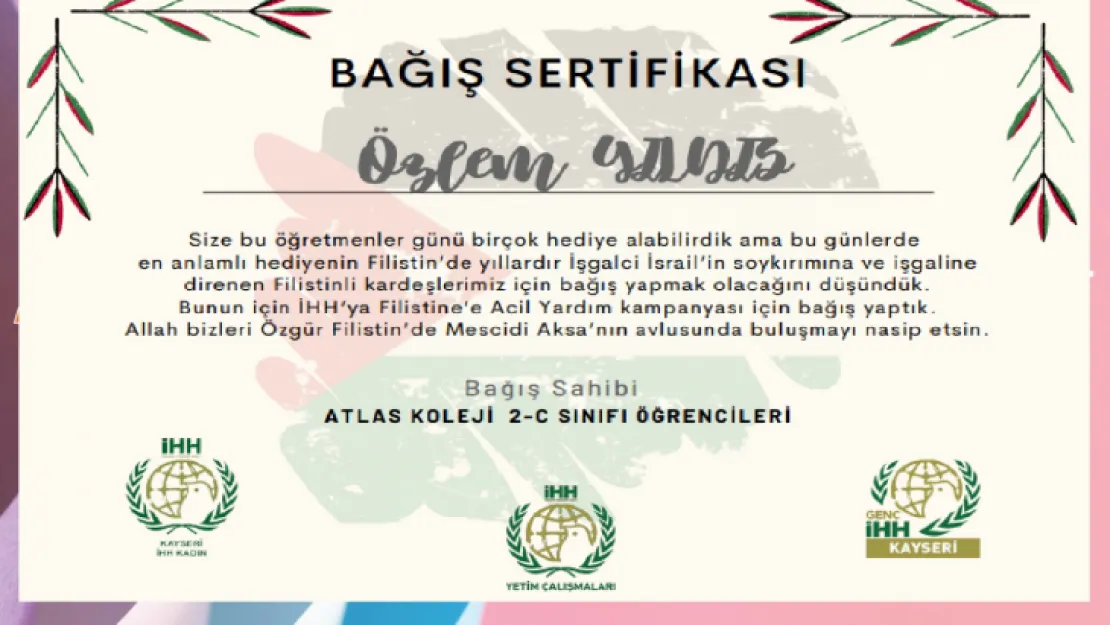 Öğretmenler Gününde En Anlamlı Hediye