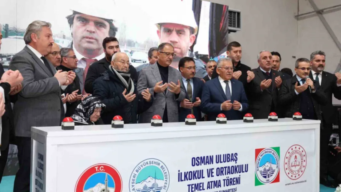 Osman Ulubaş İlkokulu ve Ortaokulu'nun temeli atıldı