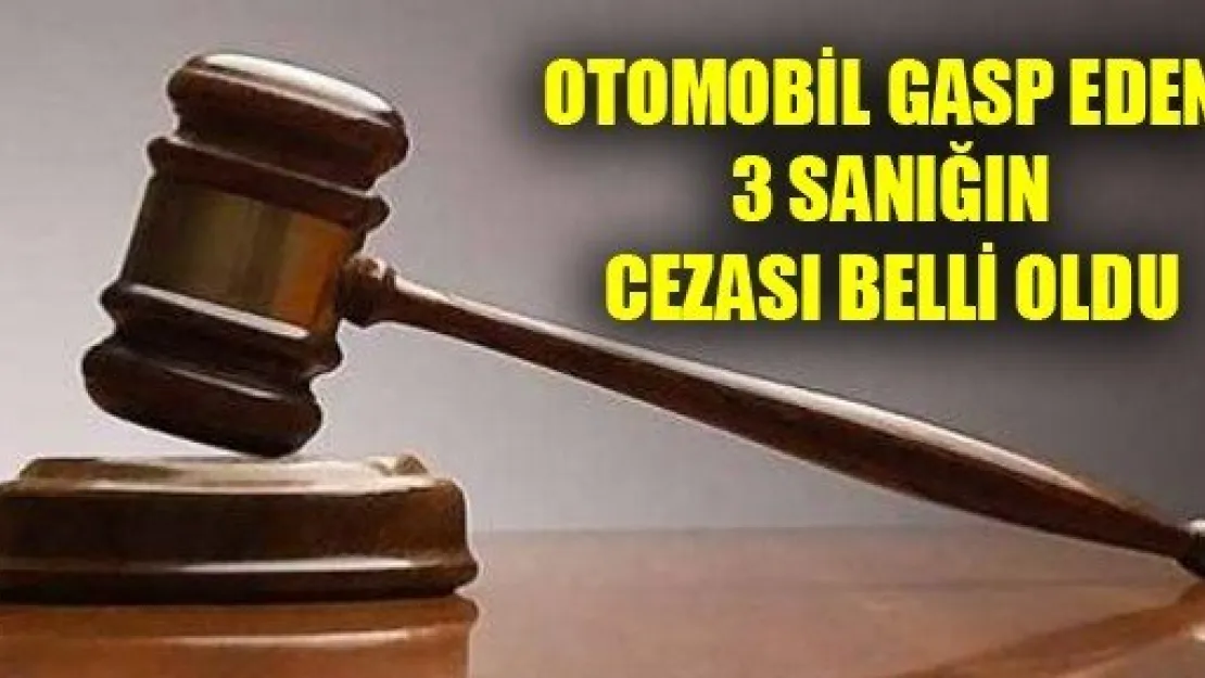 Otomobil Gaspçılarına Ceza