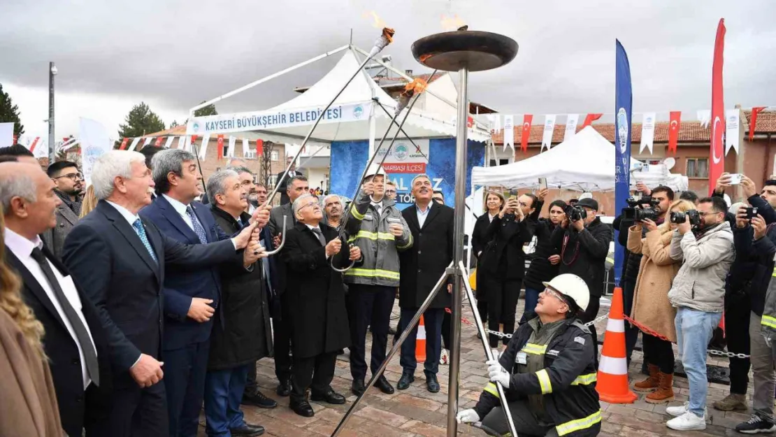 Pınarbaşı doğalgaza kavuştu