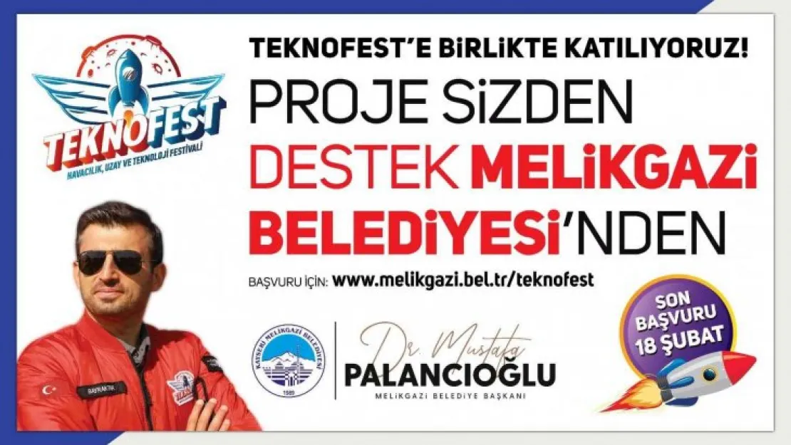 Proje gençlerden destek Melikgazi'den