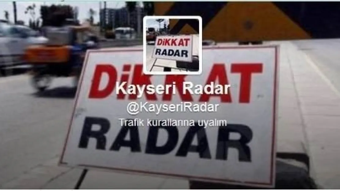 Radar Uygulamaları Twitter'da 