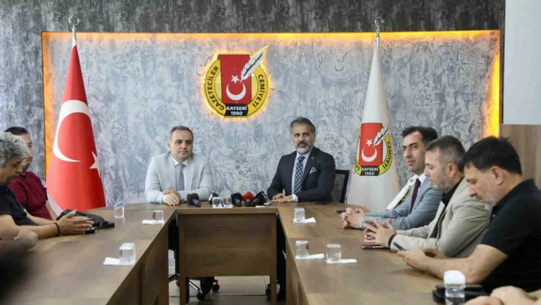 Rektör Prof. Dr. Altun, Kayseri Gazeteciler Cemiyeti'ni ziyaret etti