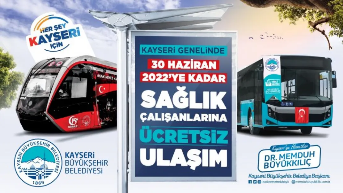 Sağlık çalışanlarına toplu ulaşım desteği devam ediyor