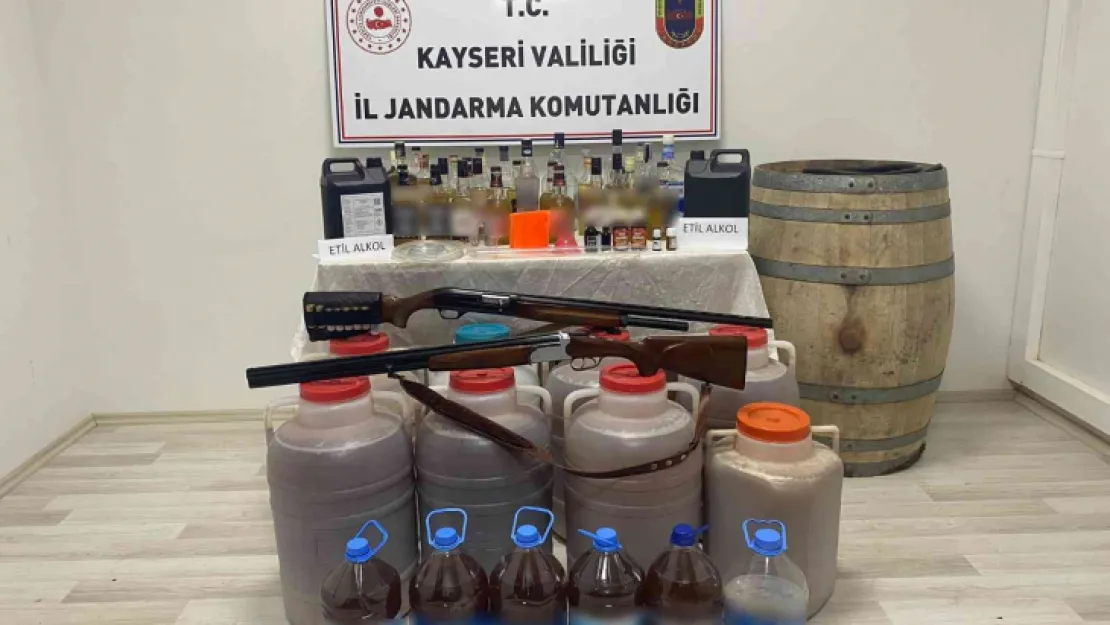 Sahte içki üretilen eve operasyon