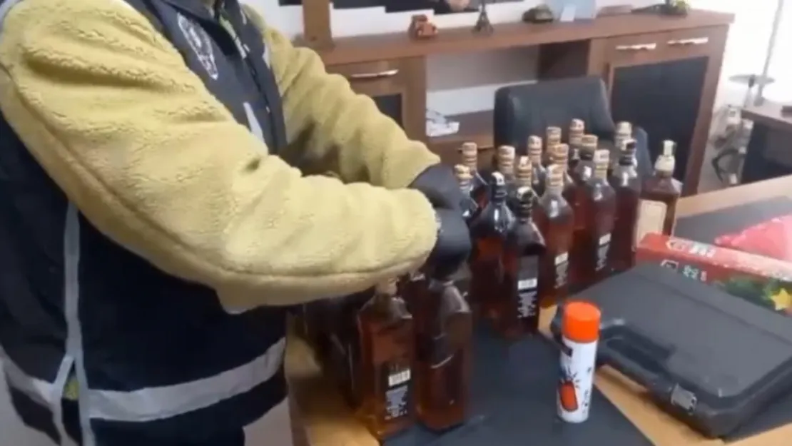 Sahte içki ve kaçak tütün operasyonu: 1 Gözaltı