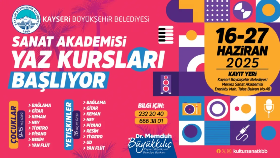 Sanat Akademisi Kurs Kayıtları Başlıyor