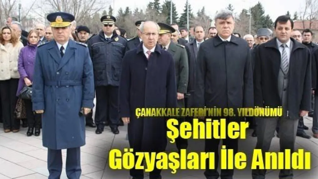 Şehitler Gözyaşları İle Anıldı