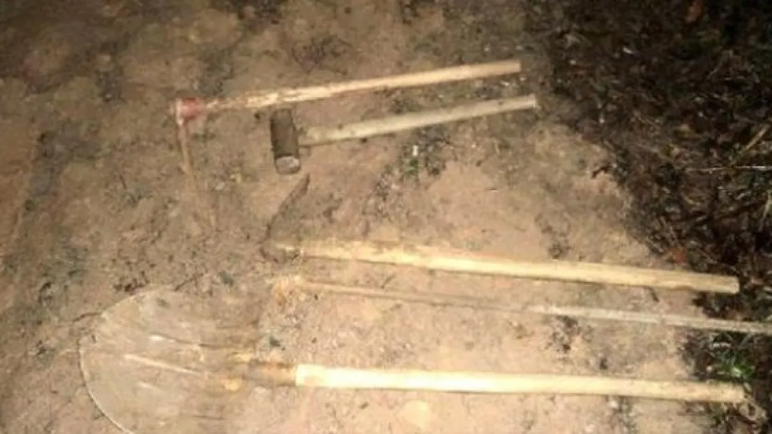 Sit alanında kazı yapan 4 kişi suçüstü yakalandı