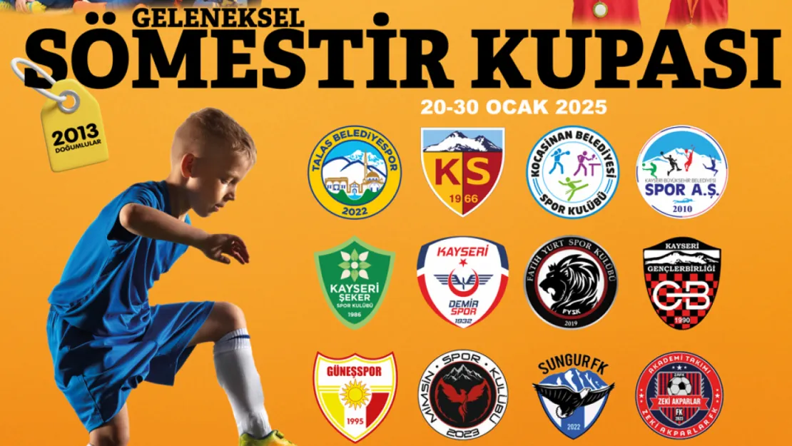 Sömestr Futbol Turnuvası Talas'ta