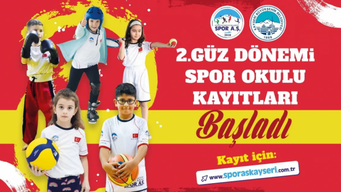 Spor A.Ş. 2'nci Güz Dönemi Spor Okulu kayıtları başladı