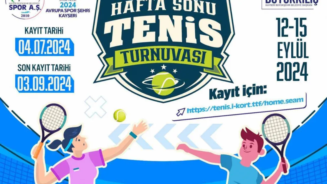 TTF 12 Yaş Hafta Sonu Tenis Turnuvası'na kayıtlar sürüyor