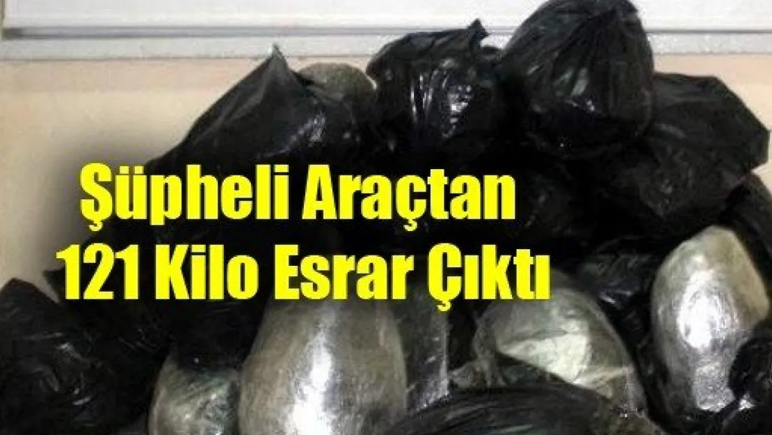 Şüpheli Araçtan 121 Kilo Esrar Çıktı