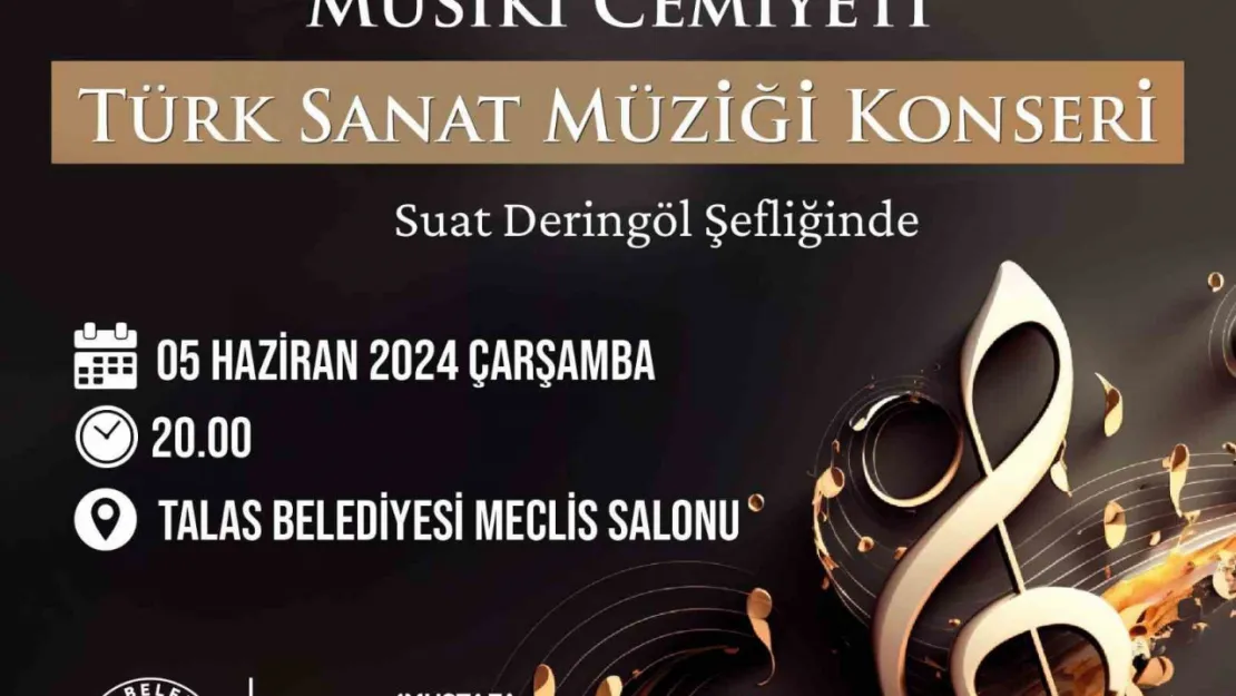 Talas Musiki Cemiyeti'nden sanat müziği konseri