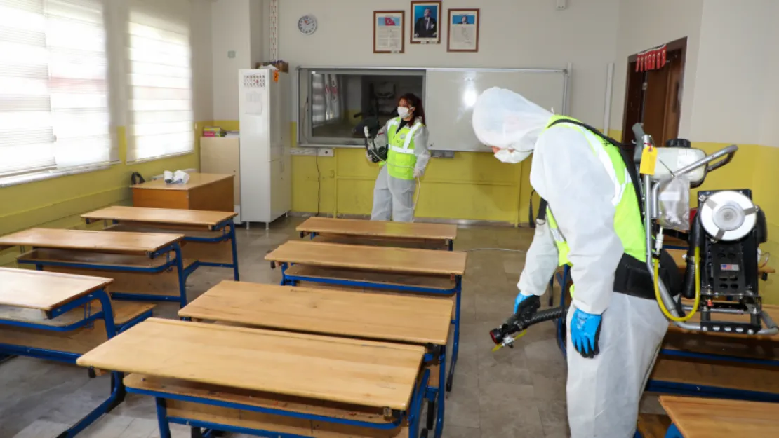 Talas Okulları hijyenik eğitime hazırlanıyor