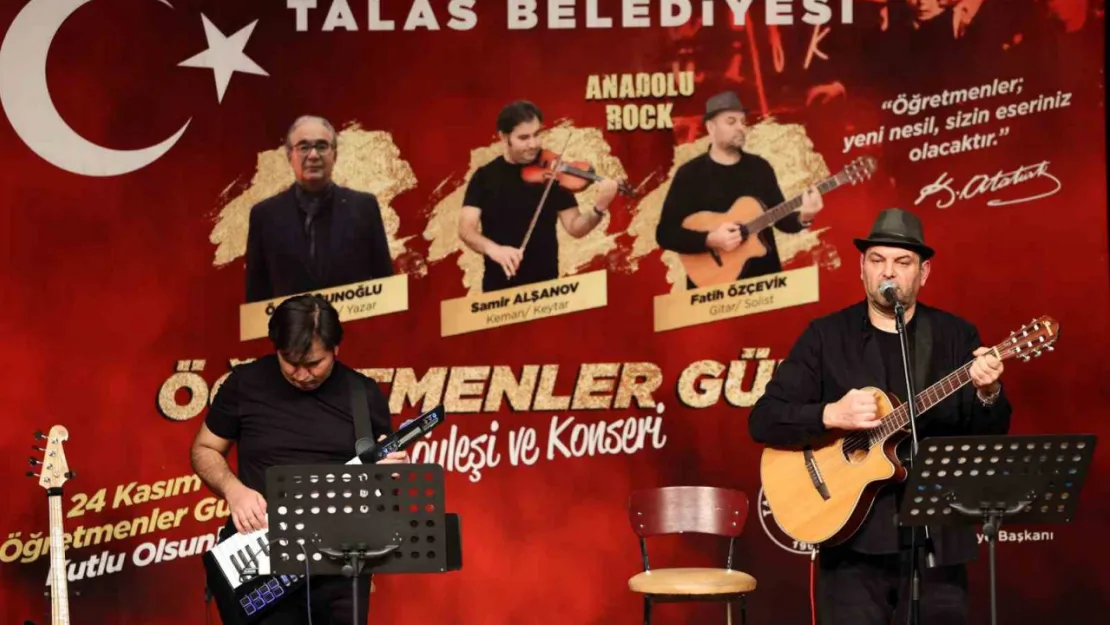 Talas'ta Öğretmenler Günü'ne özel konser ve söyleşi