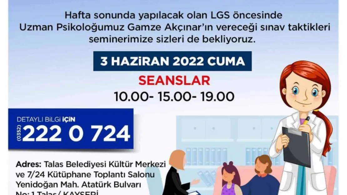 Talas'tan LGS öncesi sınav taktikleri