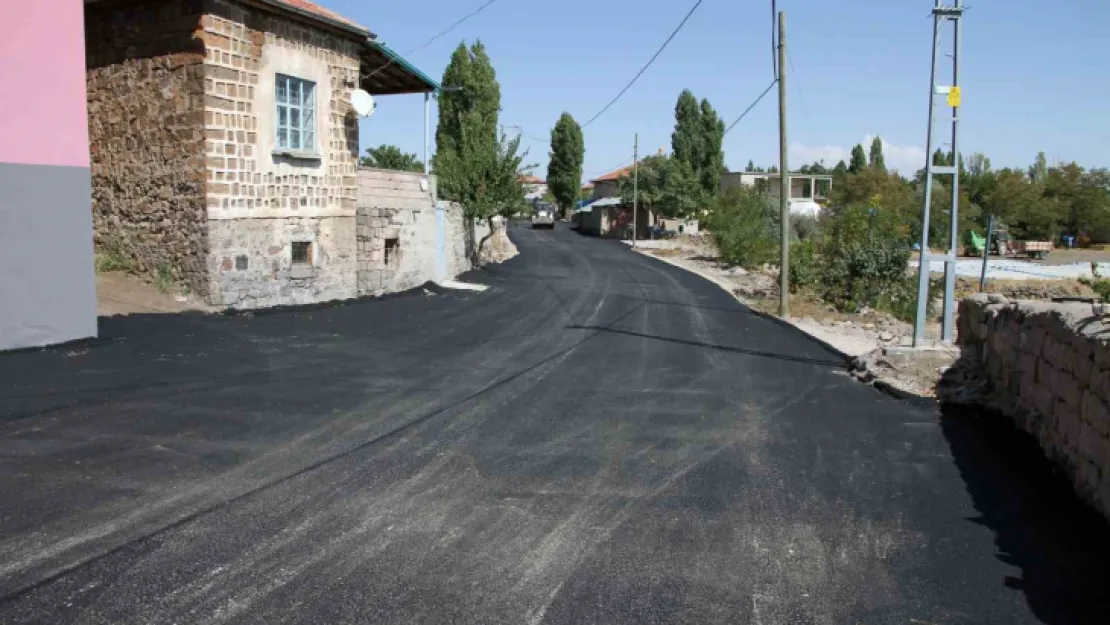 Talas'tan Örencik'e geniş yol