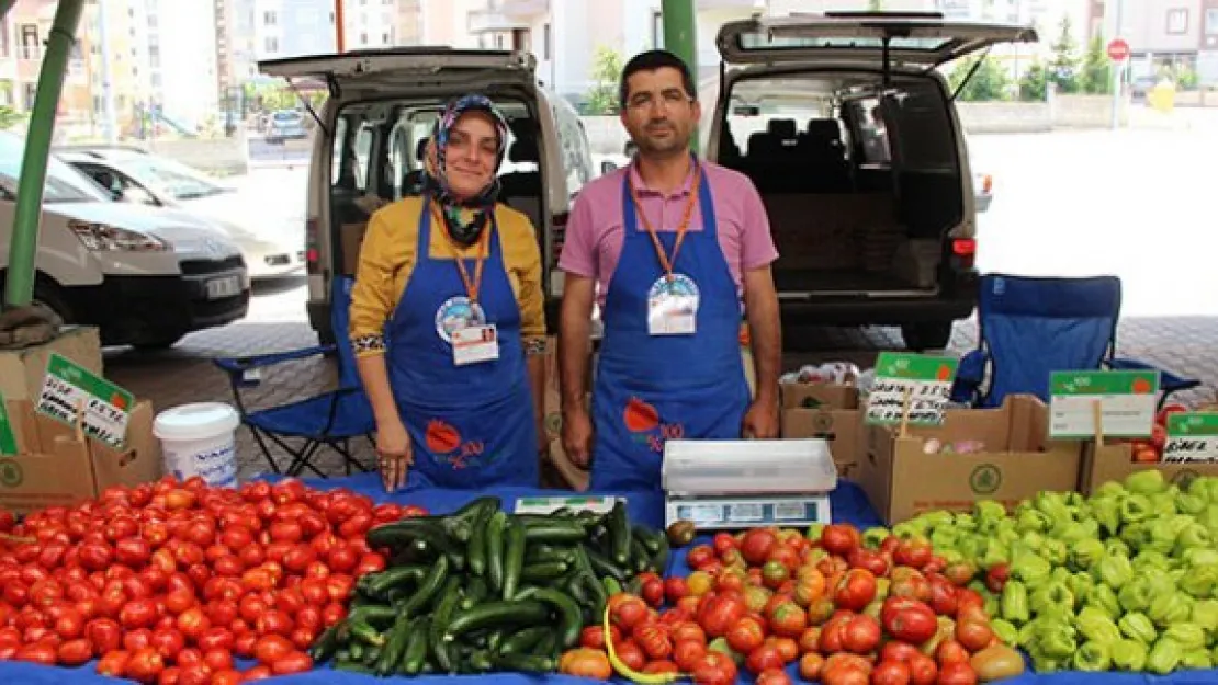 Talas'da yüzde 100 ekolojik pazar açıldı