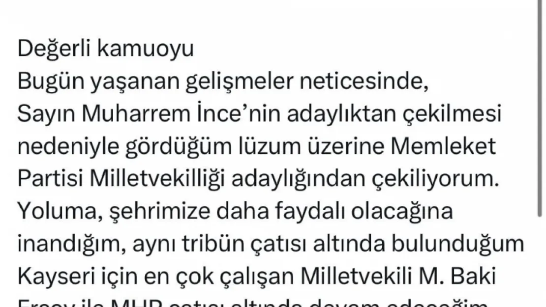 TDP Kayseri teşkilatı, topluca AK Parti'ye katıldı