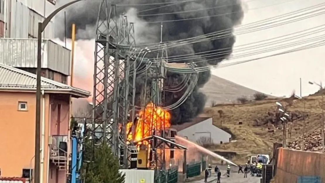 Termik santralde korkutan yangın