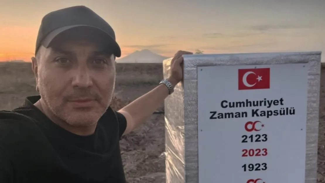 Tomarza'da Cumhuriyet'in 200. yılında açılmak üzere zaman kapsülü gömüldü