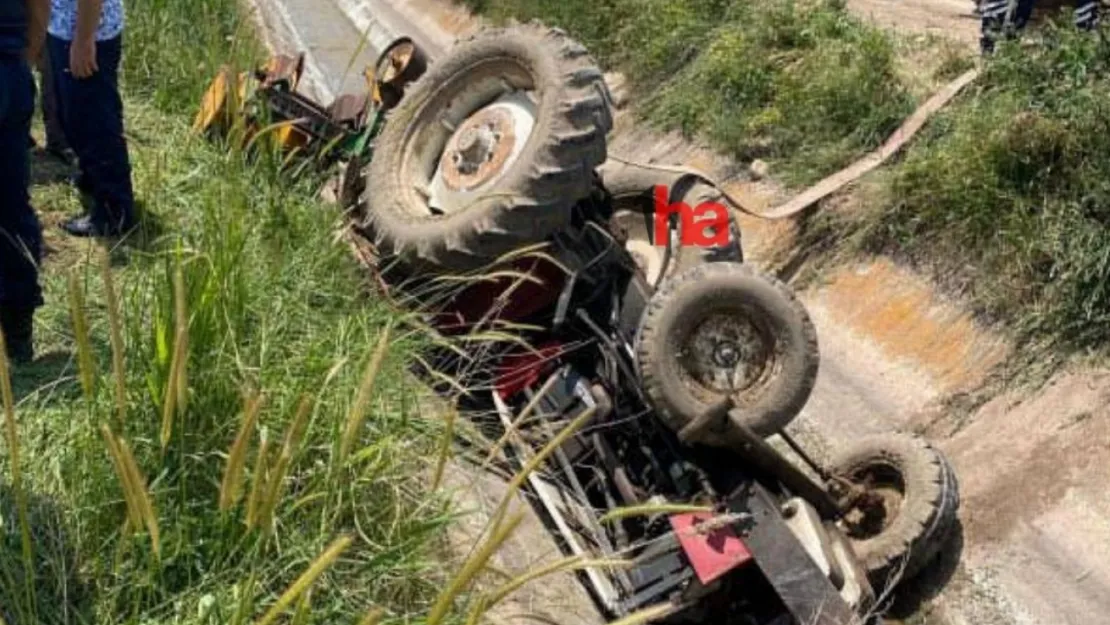 Traktör sulama kanalına düştü: 1 ölü