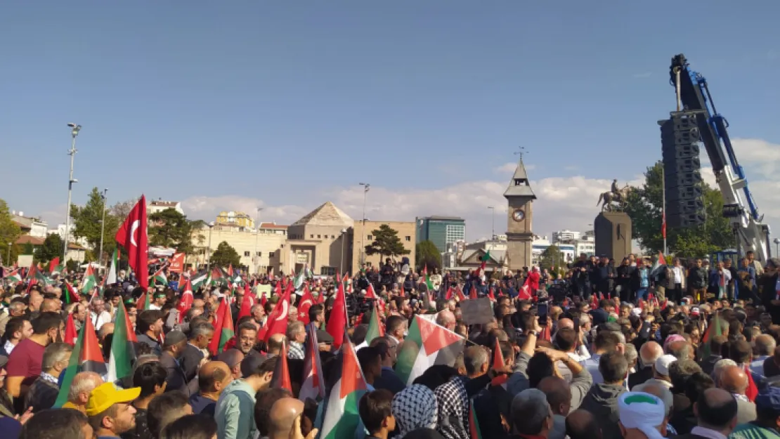 Tüm Kayseri, Filistin'e Dua Etti, İsrail'i Lanetledi