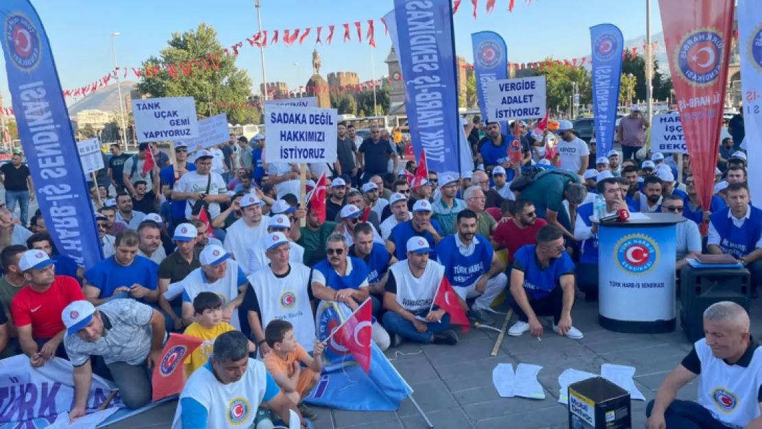 Türk Harb-İş üyelerinden maaş zammı protestosu